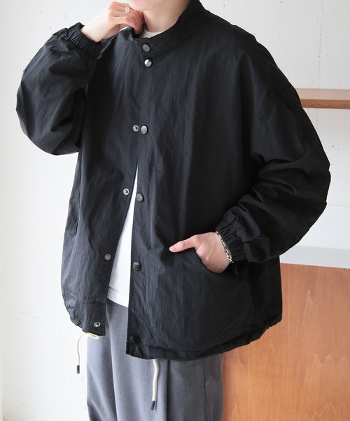 SETUP7(セットアップセブン)の「【SETUP7】Short Mil M-65 Jacket ショートナイロンブルゾン SCCH334(ミリタリージャケット・メンズ・ホワイト/ブラック・M/L)」の2枚目の写真