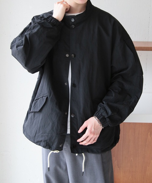 SETUP7(セットアップセブン)の「【SETUP7】Short Mil M-65 Jacket ショートナイロンブルゾン SCCH334(ミリタリージャケット・メンズ・ホワイト/ブラック・M/L)」の4枚目の写真
