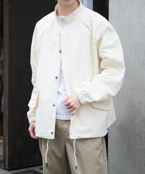 SETUP7(セットアップセブン)の「【SETUP7】Short Mil M-65 Jacket ショートナイロンブルゾン SCCH334(ミリタリージャケット・メンズ・ホワイト/ブラック・M/L)」の10枚目の写真