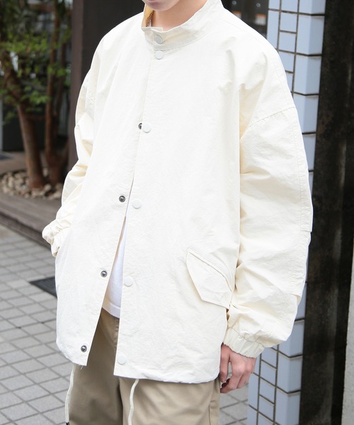 SETUP7(セットアップセブン)の「【SETUP7】Short Mil M-65 Jacket ショートナイロンブルゾン SCCH334(ミリタリージャケット・メンズ・ホワイト/ブラック・M/L)」の8枚目の写真