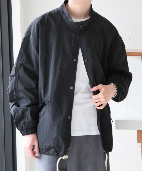 SETUP7(セットアップセブン)の「【SETUP7】Short Mil M-65 Jacket ショートナイロンブルゾン SCCH334(ミリタリージャケット・メンズ・ホワイト/ブラック・M/L)」の3枚目の写真