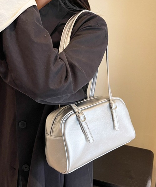 Dewlily(デューリリー)の「ミニボストンショルダーバッグ(ショルダーバッグ・レディース・ブラック/ブラウン/シルバー・FREE)」の3枚目の写真
