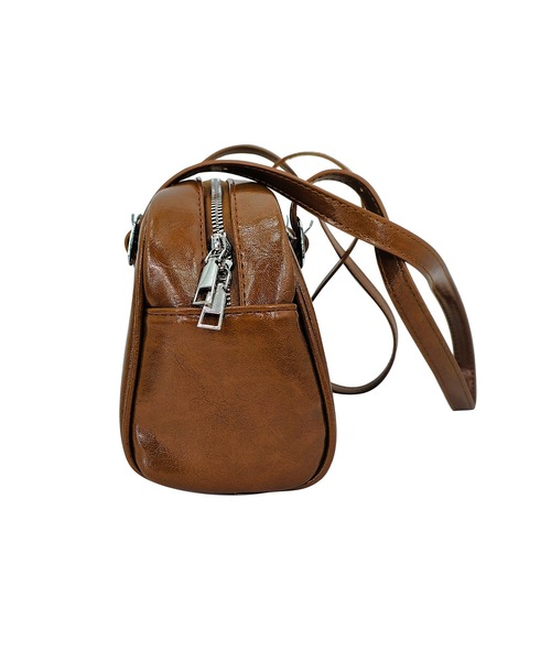セール】Fake Leather Ribbon Mini Bag / フェイクレザーリボン