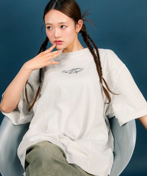Pigment ARC Symbol Slit SHORT SLEEVE T-Shirt（Tシャツ