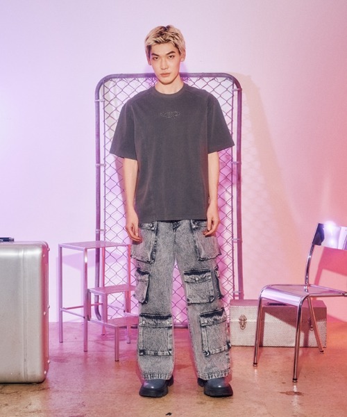 codegraphy(コードグラフィー)の「Pigment ARC Symbol Slit SHORT SLEEVE T-Shirt(Tシャツ/カットソー・メンズ・ダークグレー/ライトグレー・SMALL/LARGE/MEDIUM)」の21枚目の写真