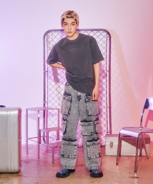 codegraphy(コードグラフィー)の「Pigment ARC Symbol Slit SHORT SLEEVE T-Shirt(Tシャツ/カットソー・メンズ・ダークグレー/ライトグレー・SMALL/LARGE/MEDIUM)」の20枚目の写真