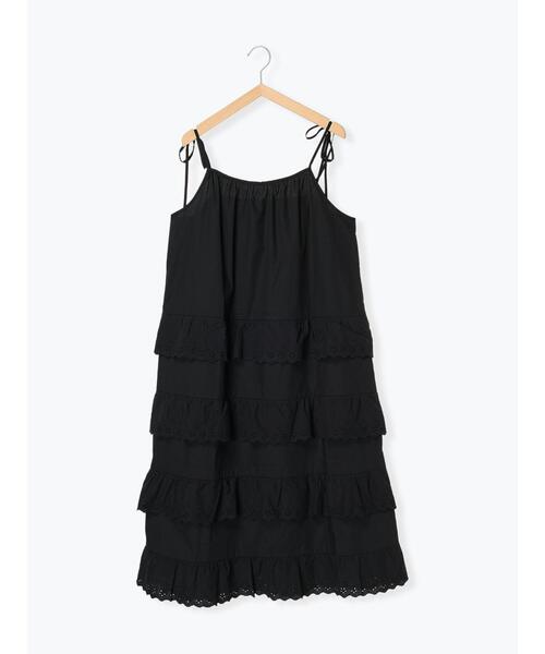 ehka sopo（エヘカソポ）の「レースフリルキャミワンピース（ワンピース・レディース・ブラック/オフホワイト/ブルー・F）」の14枚目の写真