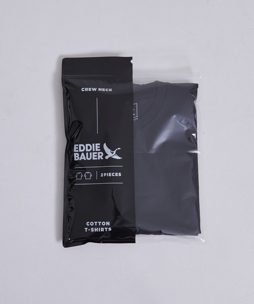 Eddie Bauer(エディーバウアー)の「2パック Tシャツ(Tシャツ/カットソー・メンズ・ブラック×ブラック/ホワイト×ホワイト・XXL/XL/L/M/S/XS)」の6枚目の写真