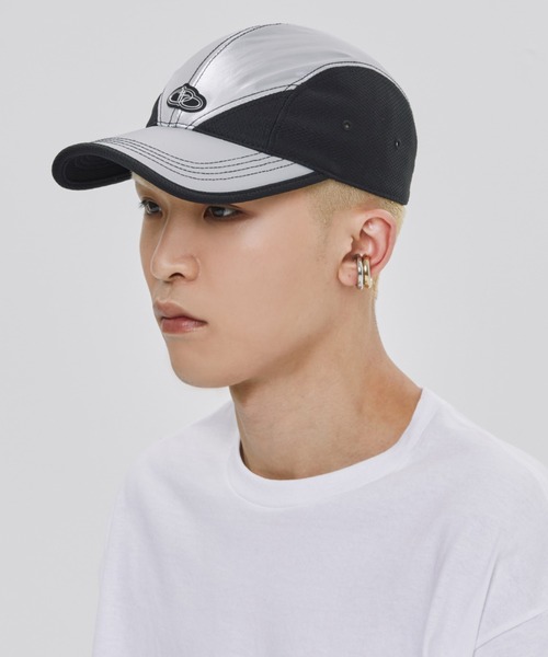 ROMANTIC CROWN(ロマンティッククラウン)の「A'GEM/9 × .kom 『ROMANTIC CROWN/ロマンティック クラウン』 SHINING LOGO BALL CAP/ロゴ キャップ(キャップ・メンズ・ブラック/シルバー・FREE)」の7枚目の写真