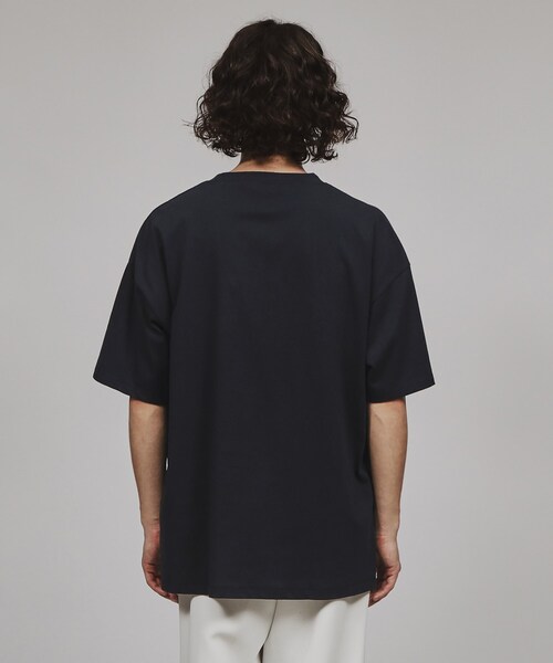 tk.TAKEO KIKUCHI(ティーケータケオキクチ)の「◆アップリケ半袖Tee(Tシャツ/カットソー・メンズ・オフホワイト/ブルー系その他/ブラック・02/04/03)」の6枚目の写真