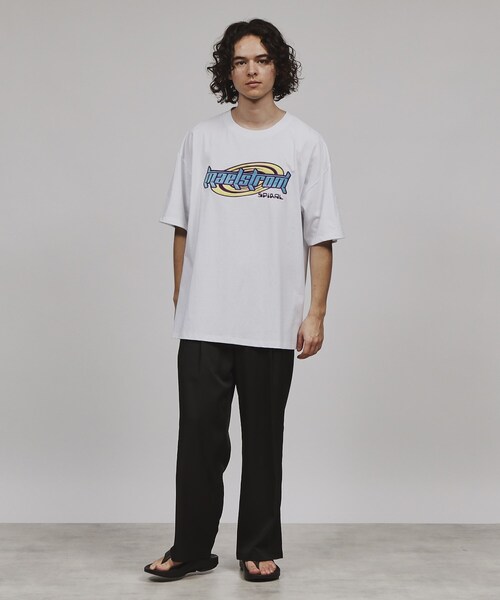 tk.TAKEO KIKUCHI(ティーケータケオキクチ)の「◆アップリケ半袖Tee(Tシャツ/カットソー・メンズ・オフホワイト/ブルー系その他/ブラック・02/04/03)」の12枚目の写真