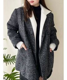 MERCURYDUO | ツイードオーバー2WAYジャケット(テーラードジャケット)