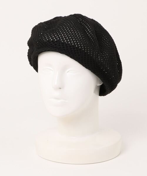 coca（coca）（コカ）の「【WEB限定セール】メッシュベレー帽（ハンチング/ベレー帽・レディース・ベージュ/ブラック・ONE SIZE）」の4枚目の写真
