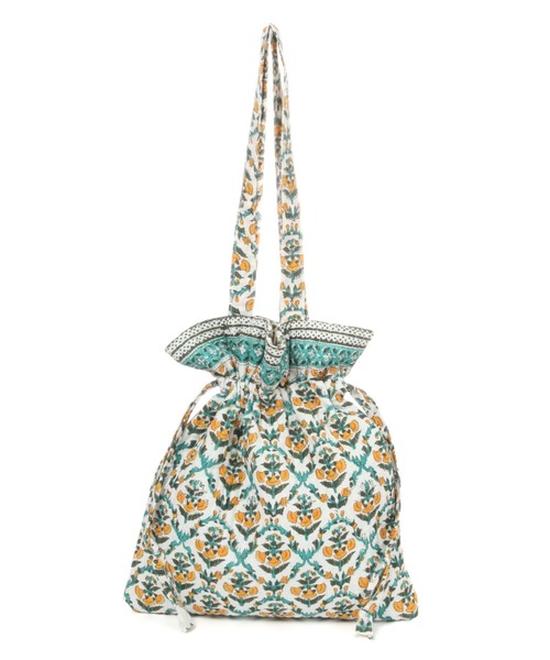 niko and...(ニコアンド)の「キルト巾着トート(トートバッグ・レディース・ブルー/イエロー/ライトグリーン・0)」の2枚目の写真