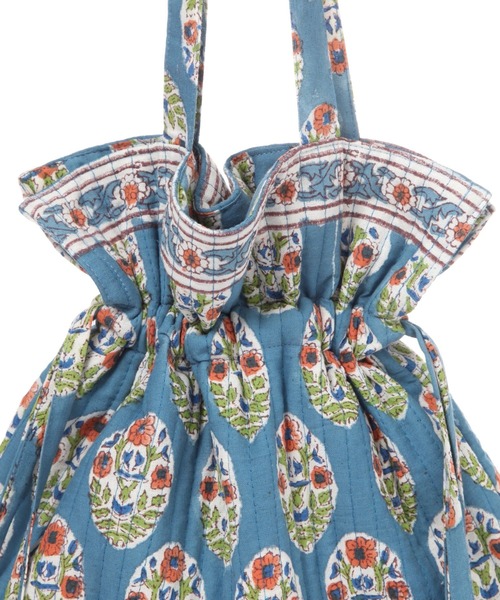 niko and...(ニコアンド)の「キルト巾着トート(トートバッグ・レディース・ブルー/イエロー/ライトグリーン・0)」の8枚目の写真