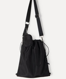 【recomend selection/セレクト】ミニポーチ付 巾着ショルダーバッグ 2404HCJB137