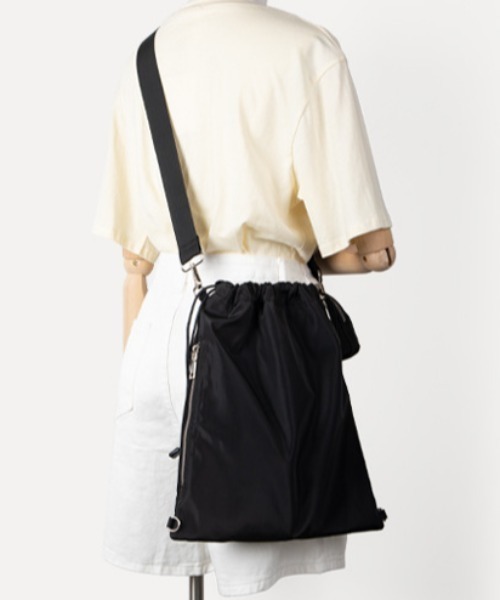 rinto（リント）の「【recomend selection/セレクト】ミニポーチ付 巾着ショルダーバッグ 2404HCJB137（ショルダーバッグ・レディース・ブラウン/ブラック/オフホワイト/グリーン・FREE）」の13枚目の写真