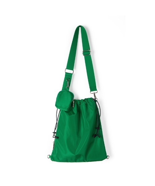 rinto（リント）の「【recomend selection/セレクト】ミニポーチ付 巾着ショルダーバッグ 2404HCJB137（ショルダーバッグ・レディース・ブラウン/ブラック/オフホワイト/グリーン・FREE）」の19枚目の写真