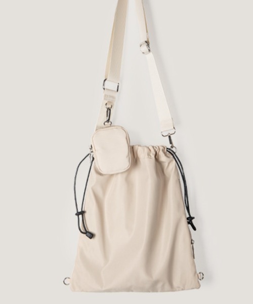 rinto（リント）の「【recomend selection/セレクト】ミニポーチ付 巾着ショルダーバッグ 2404HCJB137（ショルダーバッグ・レディース・ブラウン/ブラック/オフホワイト/グリーン・FREE）」の20枚目の写真