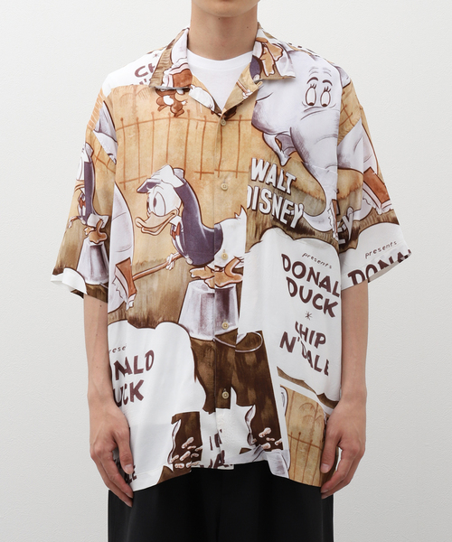 PORTER CLASSIC(ポータークラシック)の「PORTER CLASSIC/ポータークラシック DISNEY V/P PC ALOHA COLLECTION(シャツ/ブラウス・メンズ・ブラック系その他/レッド/ベージュ/ブラック・MEDIUM/LARGE)」の3枚目の写真