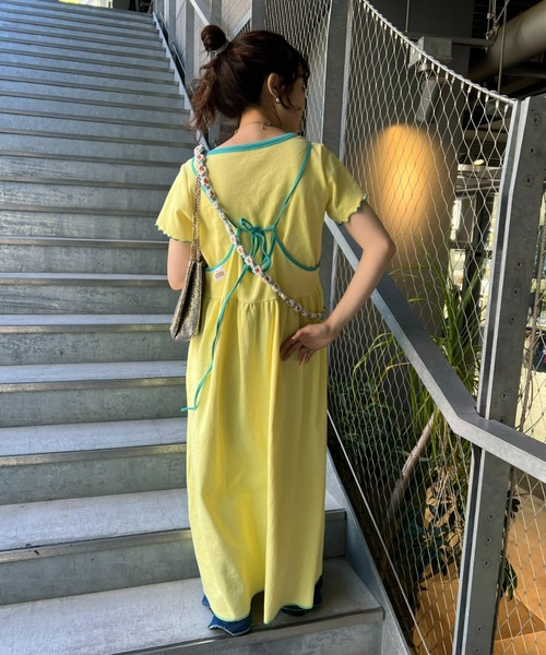 【HELLO.SANFRANCISCO】リンガーTee付ワンピース HELLO.SANFRANCISCO ワンピース 「HELLO.SANFRANCISCO」リンガー
