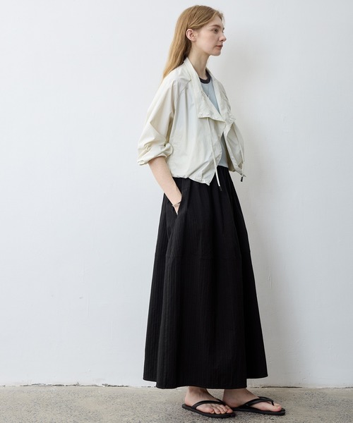 tageechita（タジチタ）の「【tageechita】ワッフル素材 バルーン調スカート（スカート・レディース・ライトグレー/ブラック・L/M/S）」の11枚目の写真