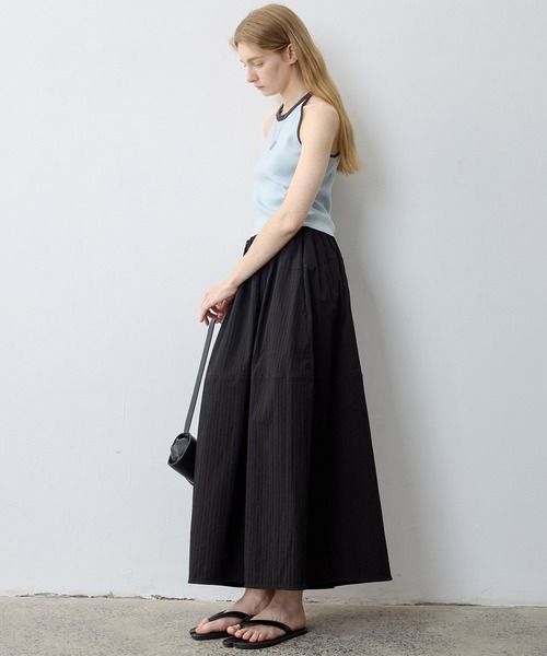tageechita（タジチタ）の「【tageechita】ワッフル素材 バルーン調スカート（スカート・レディース・ライトグレー/ブラック・L/M/S）」の12枚目の写真