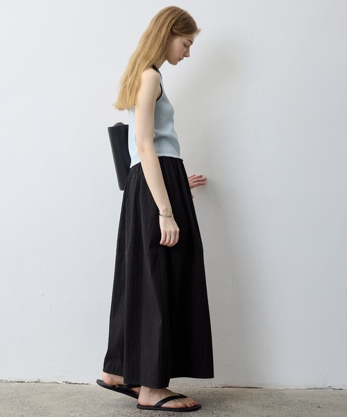 tageechita（タジチタ）の「【tageechita】ワッフル素材 バルーン調スカート（スカート・レディース・ライトグレー/ブラック・L/M/S）」の18枚目の写真