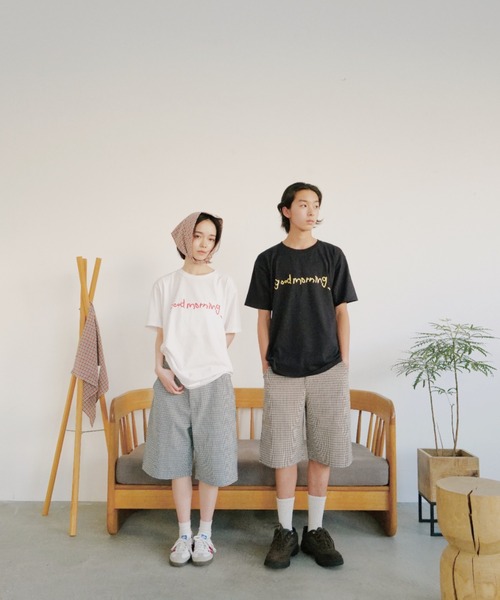 common gull products.（コモンガルプロダクツ）の「曖昧なチェックハーフパンツ（その他パンツ・レディース・ブラウン/ブルー・MEDIUM/LARGE）」の10枚目の写真