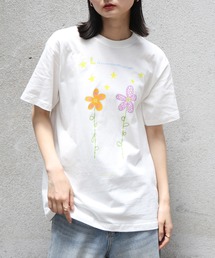 UNIT CHEST | 【UNIT CHEST】unique unisex T-shirt　OIF designer eggs コラボT フラワープリント by kawasaki honoka(Tシャツ/カットソー)