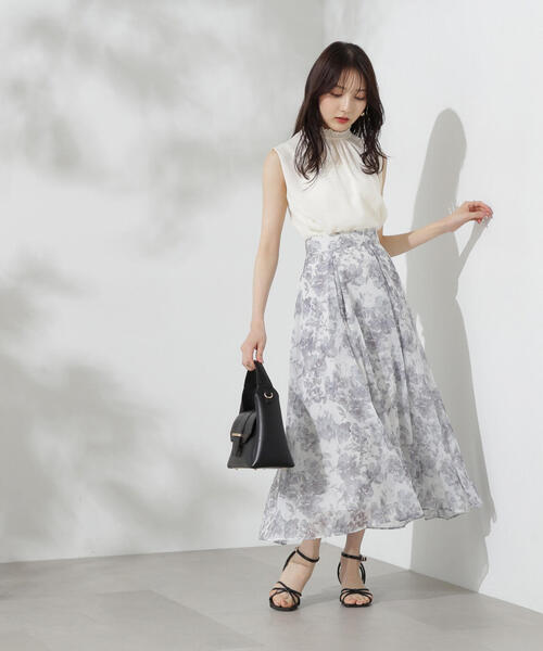 PROPORTION BODY DRESSING（プロポーションボディドレッシング）の「シアーフラワータックスカート / 1214220700（スカート・レディース・ブラウン/グレー・MEDIUM/SMALL/X-SMALL）」の18枚目の写真