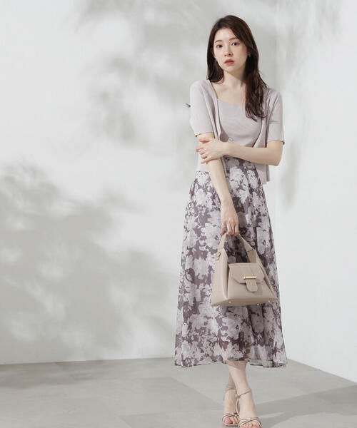 PROPORTION BODY DRESSING（プロポーションボディドレッシング）の「シアーフラワータックスカート / 1214220700（スカート・レディース・ブラウン/グレー・MEDIUM/SMALL/X-SMALL）」の16枚目の写真