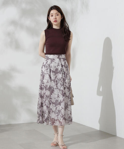 PROPORTION BODY DRESSING（プロポーションボディドレッシング）の「シアーフラワータックスカート / 1214220700（スカート・レディース・ブラウン/グレー・MEDIUM/SMALL/X-SMALL）」の13枚目の写真