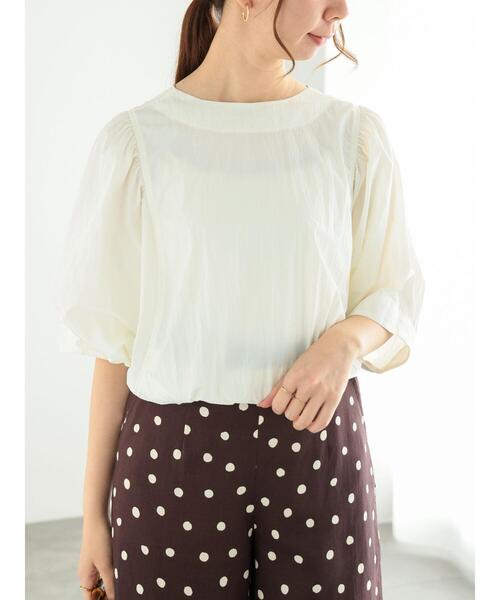 Te chichi（テチチ）の「前後2wayパフスリーブブルゾン（ブルゾン・レディース・ブラック/ベージュ/オフホワイト・F）」の13枚目の写真