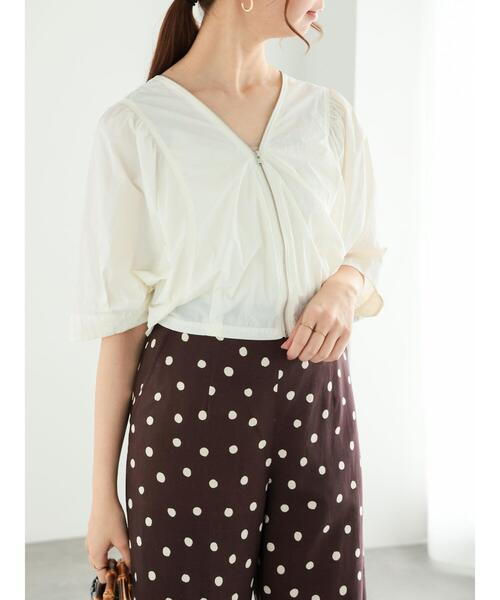 Te chichi（テチチ）の「前後2wayパフスリーブブルゾン（ブルゾン・レディース・ブラック/ベージュ/オフホワイト・F）」の14枚目の写真