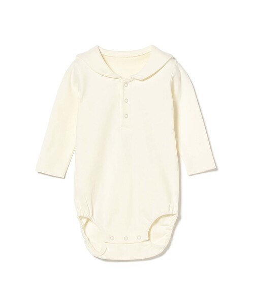 こども ビームス（コドモビームス）の「ベビー セーラーカラー ロンパース 2024（50～80cm）（ロンパース・キッズ・オフホワイト/ライトグレー/ネイビー・70-80/60-70/50-60）」の2枚目の写真