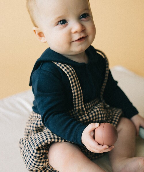 こども ビームス（コドモビームス）の「ベビー セーラーカラー ロンパース 2024（50～80cm）（ロンパース・キッズ・オフホワイト/ライトグレー/ネイビー・70-80/60-70/50-60）」の4枚目の写真