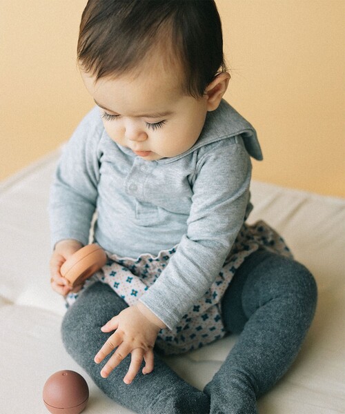 こども ビームス（コドモビームス）の「ベビー セーラーカラー ロンパース 2024（50～80cm）（ロンパース・キッズ・オフホワイト/ライトグレー/ネイビー・70-80/60-70/50-60）」の7枚目の写真