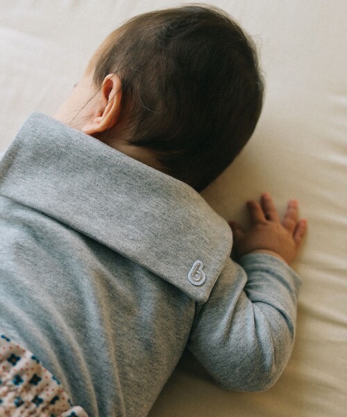 こども ビームス（コドモビームス）の「ベビー セーラーカラー ロンパース 2024（50～80cm）（ロンパース・キッズ・オフホワイト/ライトグレー/ネイビー・70-80/60-70/50-60）」の9枚目の写真