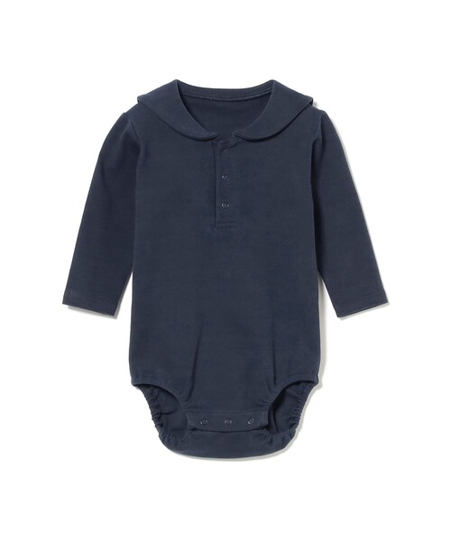 こども ビームス（コドモビームス）の「ベビー セーラーカラー ロンパース 2024（50～80cm）（ロンパース・キッズ・オフホワイト/ライトグレー/ネイビー・70-80/60-70/50-60）」の20枚目の写真