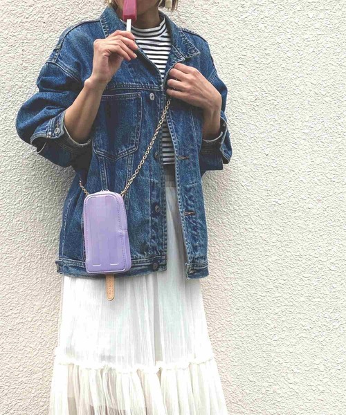 ROOTOTE(ルートート)の「ルートート / アイス型スマホショルダー SC.BR.フローズンポップーA(ショルダーバッグ・レディース・チョコ/グリーン/ミント/オレンジ/ピンク/イエロー/ホワイト/パープル・FREE)」の5枚目の写真