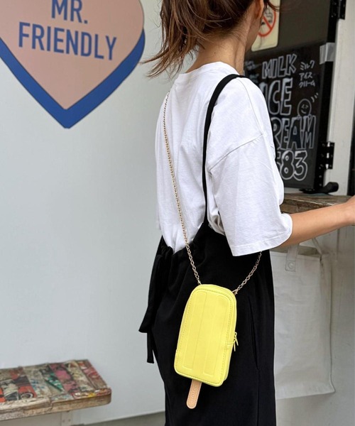 ROOTOTE(ルートート)の「ルートート / アイス型スマホショルダー SC.BR.フローズンポップーA(ショルダーバッグ・レディース・チョコ/グリーン/ミント/オレンジ/ピンク/イエロー/ホワイト/パープル・FREE)」の21枚目の写真