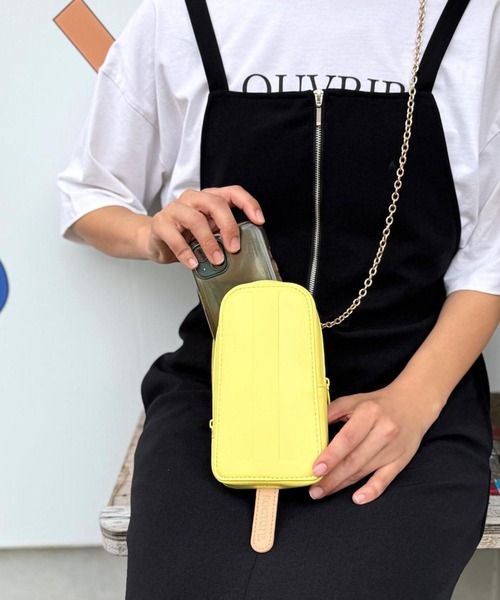 ROOTOTE(ルートート)の「ルートート / アイス型スマホショルダー SC.BR.フローズンポップーA(ショルダーバッグ・レディース・チョコ/グリーン/ミント/オレンジ/ピンク/イエロー/ホワイト/パープル・FREE)」の22枚目の写真