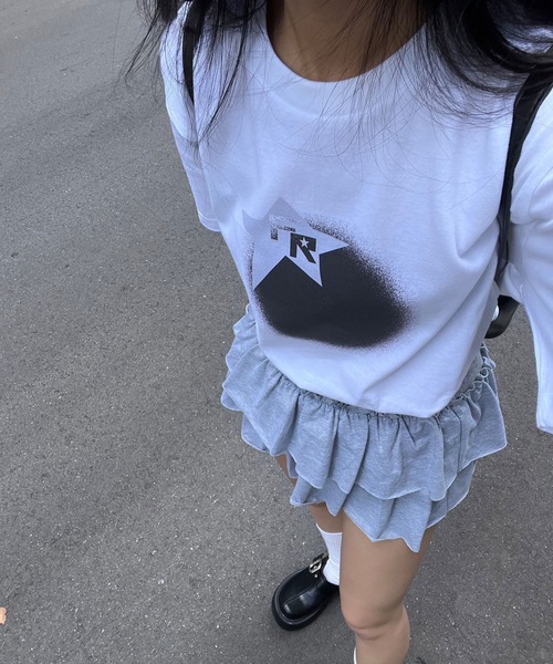 fiere(フィエール)の「スターデザインTシャツ(Tシャツ/カットソー・レディース・ホワイト・M/L/S)」の5枚目の写真
