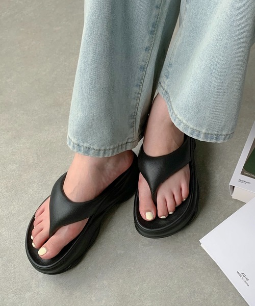 Teem Store(チームストア)の「厚底 リカバリー サンダル(サンダル・レディース・ピンク/グリーン/ホワイト/ブラック・37inch/39inch/35inch)」の20枚目の写真