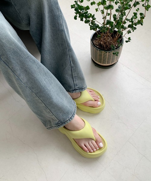 Teem Store(チームストア)の「厚底 リカバリー サンダル(サンダル・レディース・ピンク/グリーン/ホワイト/ブラック・37inch/39inch/35inch)」の15枚目の写真