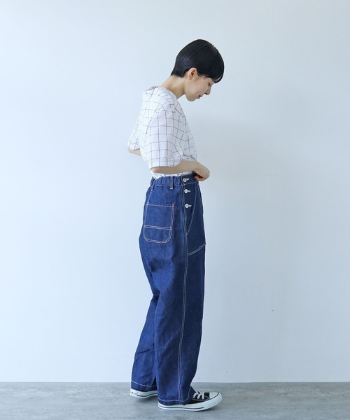 今期新作PAR ICI フレンチデニムワークパンツ試着のみ 今期新作PAR ICI フレンチデニムワークパンツ試着のみ