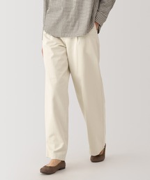 無印良品 | 婦人　ムラ糸　チノタックワイドパンツ　股下長め(チノパンツ)