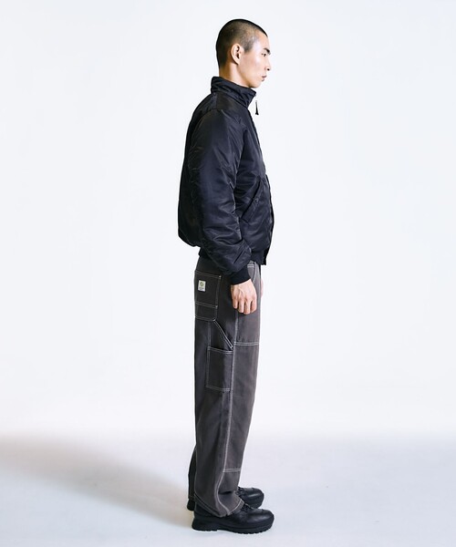 City Ambient Products（シティアンビエントプロダクツ）の「City Ambient Products: カラーステッチ ダブルニー ペインター パンツ（その他パンツ・メンズ・ブラック/ベージュ/ダークグレー・LARGE/MEDIUM/SMALL）」の7枚目の写真