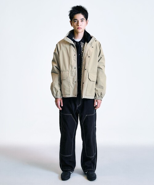 City Ambient Products（シティアンビエントプロダクツ）の「City Ambient Products: カラーステッチ ダブルニー ペインター パンツ（その他パンツ・メンズ・ブラック/ベージュ/ダークグレー・LARGE/MEDIUM/SMALL）」の14枚目の写真